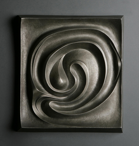 "Sorrow" 2005; 15x17x3" (cast aluminum)