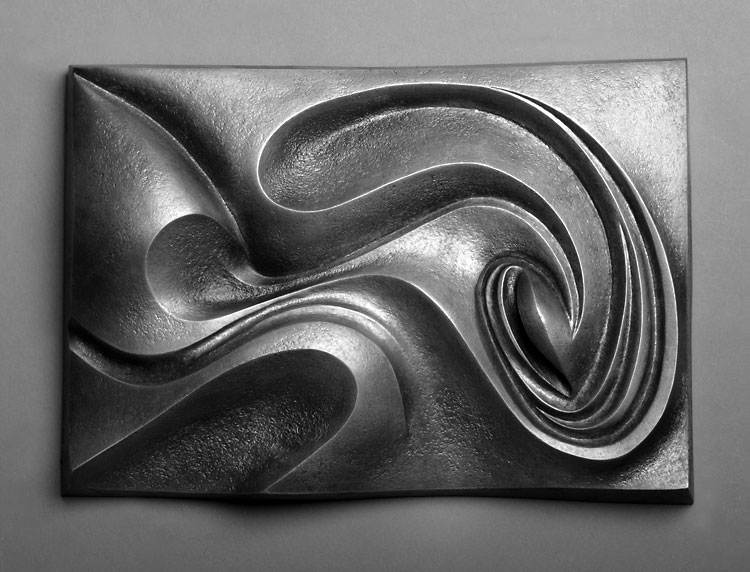 "Channel" 2000; 13x9x2" (cast aluminum)