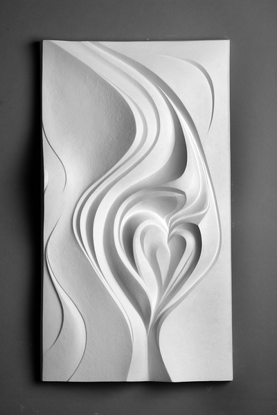 "Amaryllis" 2006; 13x24x3" (original in cellulose filler)