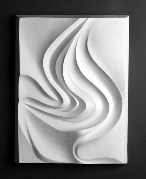 "Flame" 2008; 18x23x3" (original in cellulose filler)
